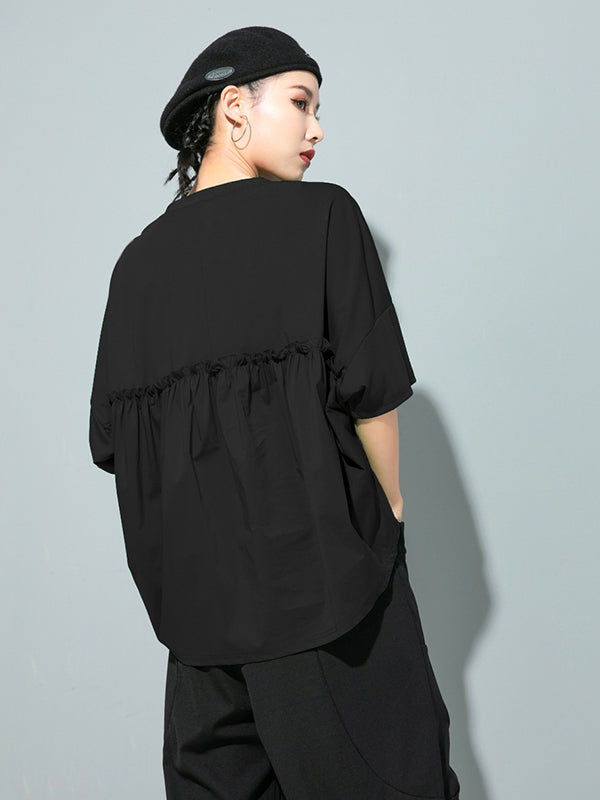 Solid Round-Neck T-Shirts