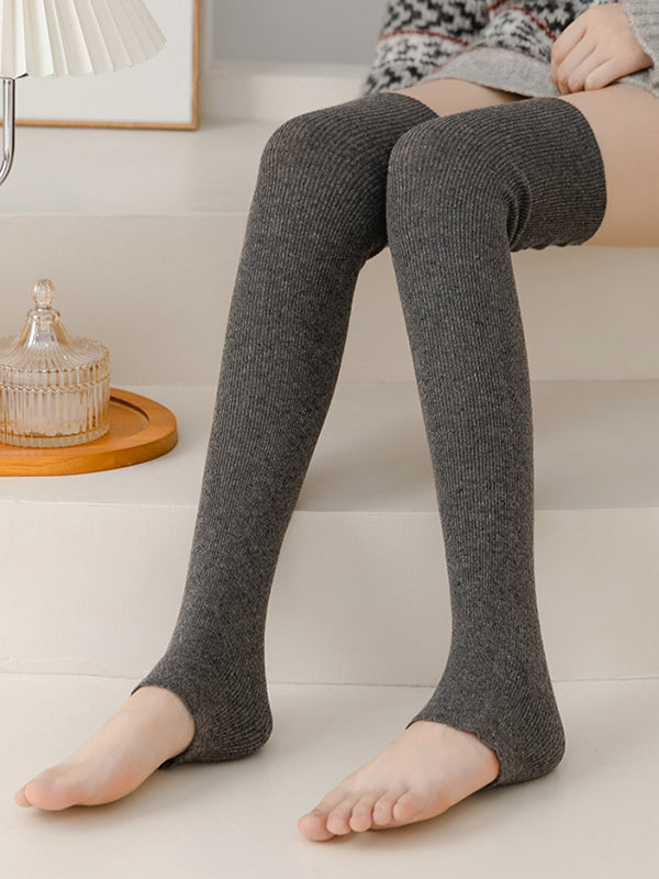 Casual Keep Warm Solid Color Leg Warmers Accessories
