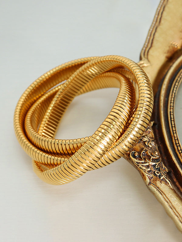 Pleated Solid Color Bracelet Accessories