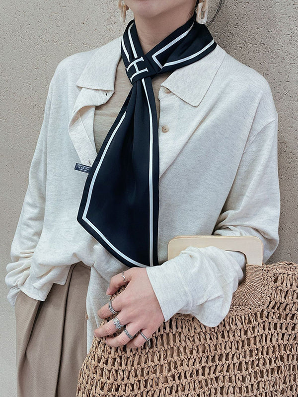 Urban Simple Sun-protection Letter Print Scarf