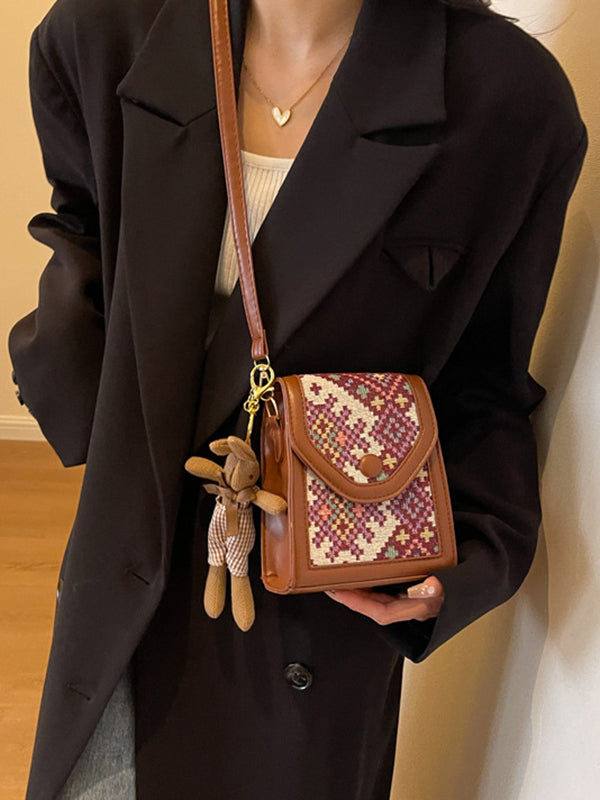 Geometric Split-Joint Crossbody Bags