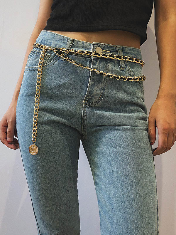 Vintage Geometry Waist Chain