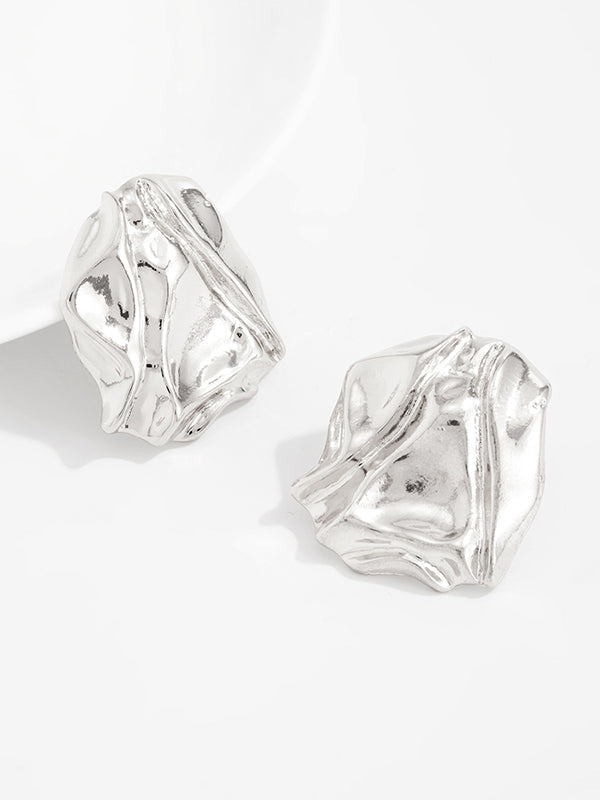 Shiny Irregularity Earrings Accessories