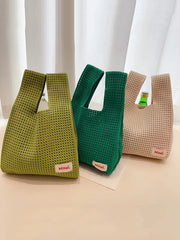 Hollow Korean-Style Woven Handbag Bags