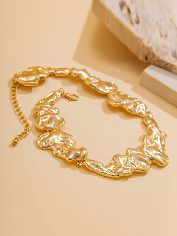 Geometric Solid Color Choker Necklace