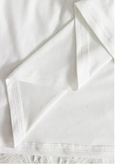 Loose Short Sleeves Solid Color Round-Neck Maxi Dresses