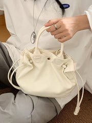 Drawstring Split-Joint Tote Bags Handbags