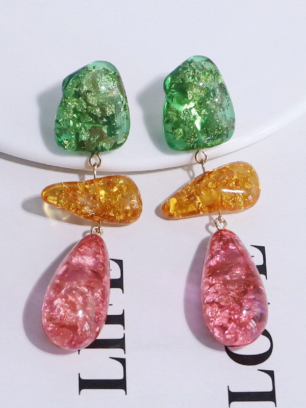 Geometric Drop Earrings
