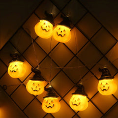 Pumpkin LED String Lights Halloween Decoration Lights Fairy Light Lamp Lantern Helloween Decoration