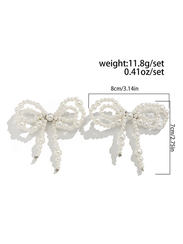 Bow-Embellished Shiny Irregularity Anklets