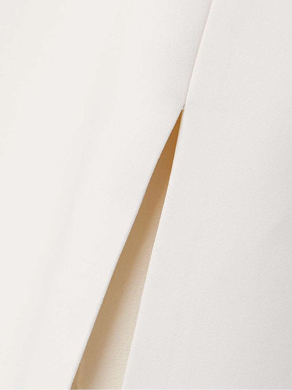 See-Through Solid Color Split-Back Split-Front Split-Joint Loose Sleeveless Spaghetti-Neck Maxi Dresses