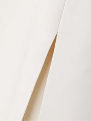 See-Through Solid Color Split-Back Split-Front Split-Joint Loose Sleeveless Spaghetti-Neck Maxi Dresses