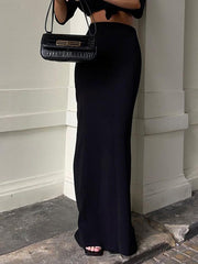 Solid Color A-Line Bodycon Skirts Bottoms