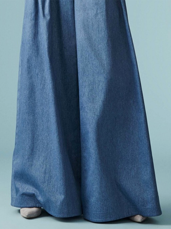 Solid Color Loose Wide Leg Trousers Casual Pants Bottoms