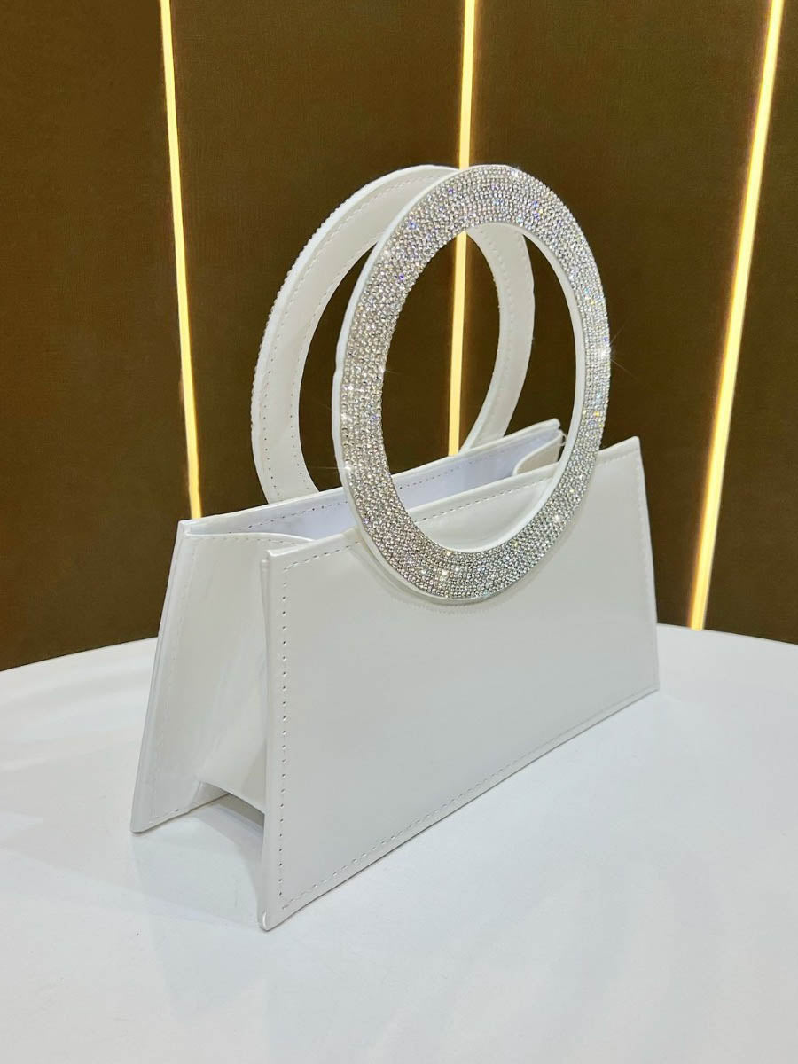 Chains Rhine Stones Split-Joint Handbags Evening Bags & Clutches