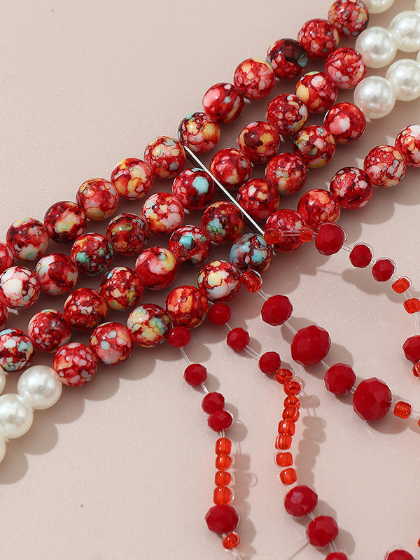 Beaded Contrast Color Necklaces Accessories Dainty Necklace