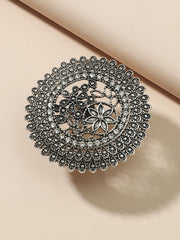 Flower Shape Geometric Hollow Rings Accessories