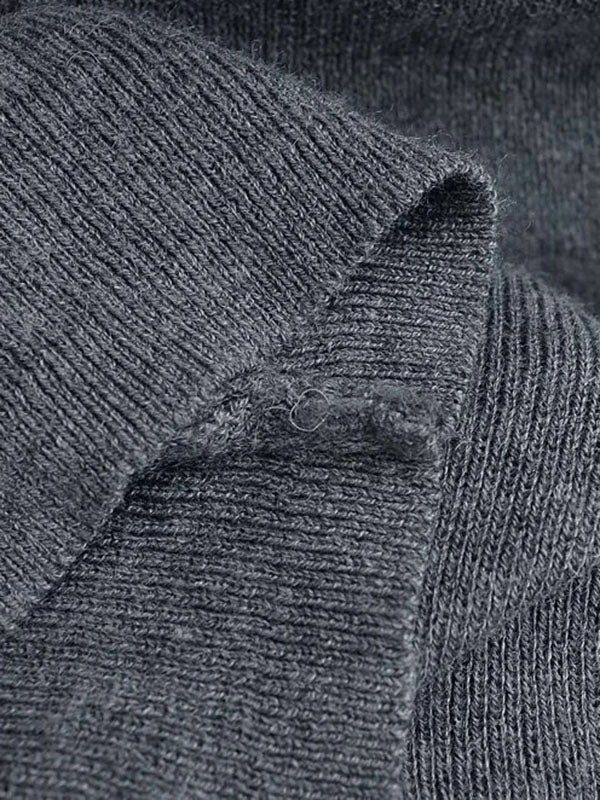 Pleated Solid Color Split-Joint Long Sleeves Skinny Off-the-shoulder Pullovers Knitwear