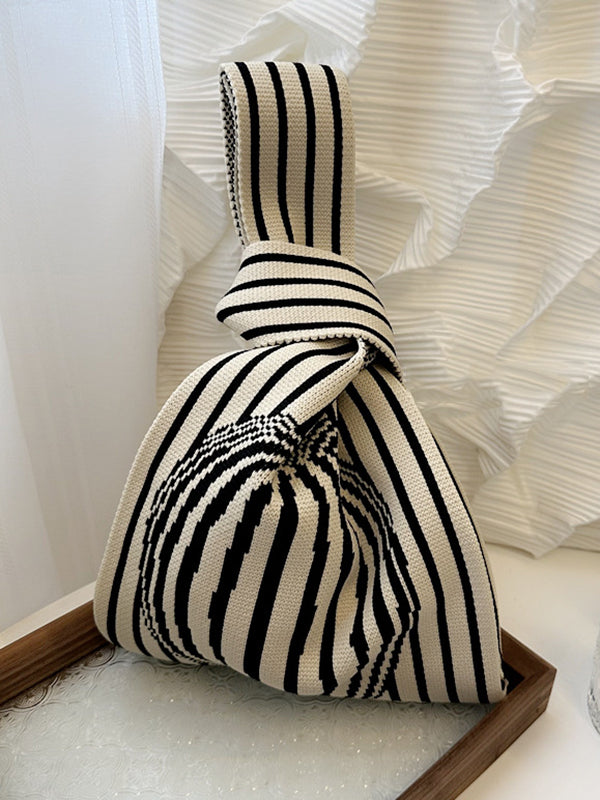 Striped Woven Handbag Bags Accessories