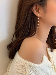 Geometry Split-Joint Tasseled Earrings Accessories
