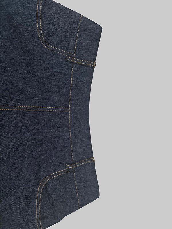 Column No Belt Solid Color Zipper Skirts Bottoms