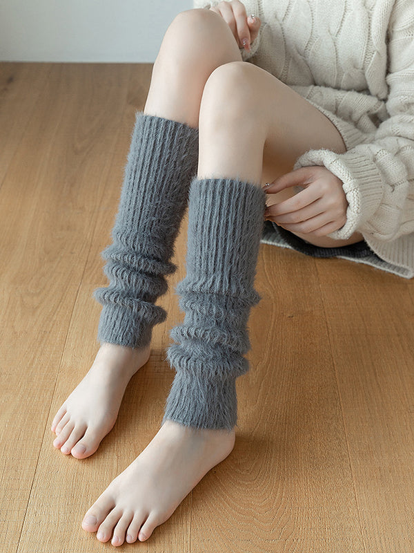 Casual Skinny Keep Warm Solid Color Leg Warmers Accessories