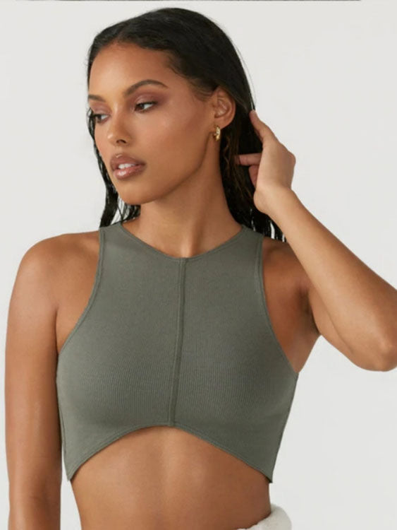 Solid Color Cropped Tank
