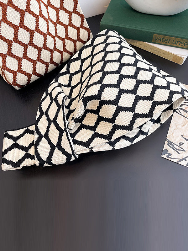 Rhombus Woven Handbag Bags Accessories