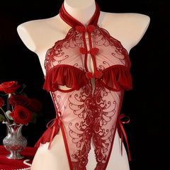 Classical Cheongsam Qipao Crotchless