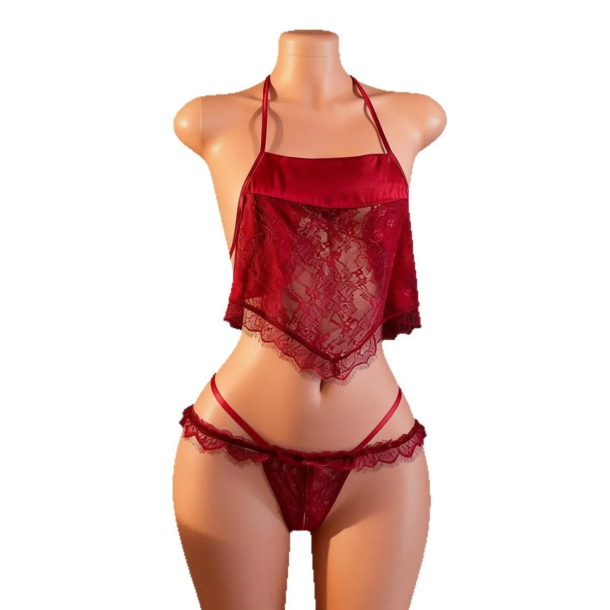 Classical Lace Dudou Belly Band Crotchless