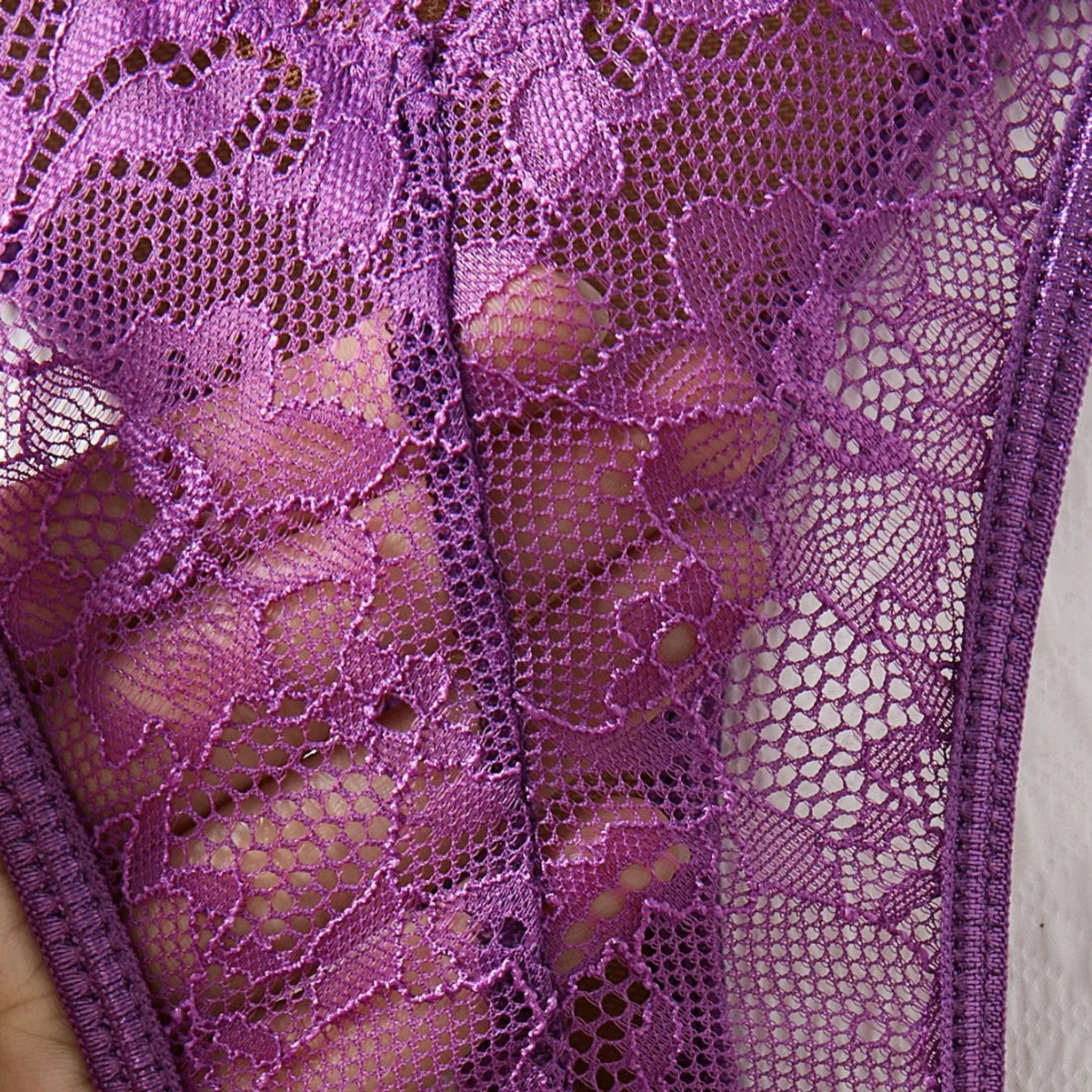 Contrast Color Lace Body Suits