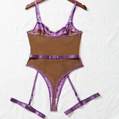 Contrast Color Lace Body Suits