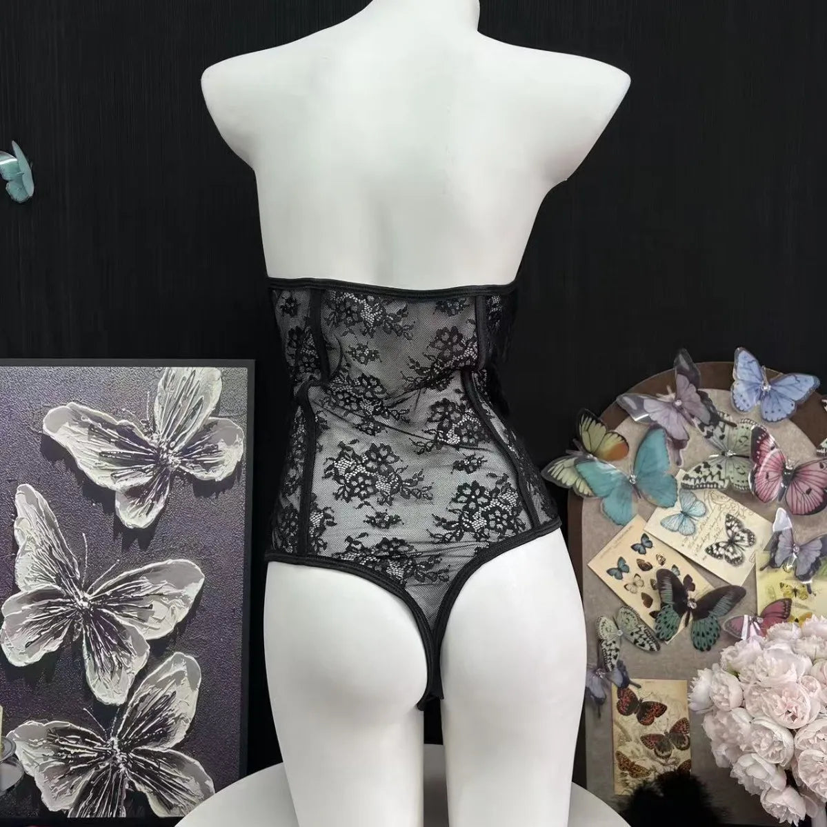 Erotics Western Style Lace Sensual See Through Flirting Alluring Attractive Breathable Premium Exquisite Erotic