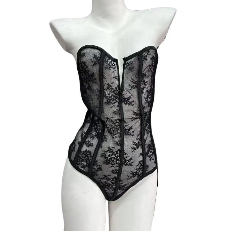 Erotics Western Style Lace Sensual See Through Flirting Alluring Attractive Breathable Premium Exquisite Erotic