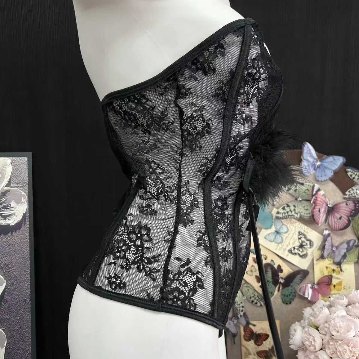 Erotics Western Style Lace Sensual See Through Flirting Alluring Attractive Breathable Premium Exquisite Erotic