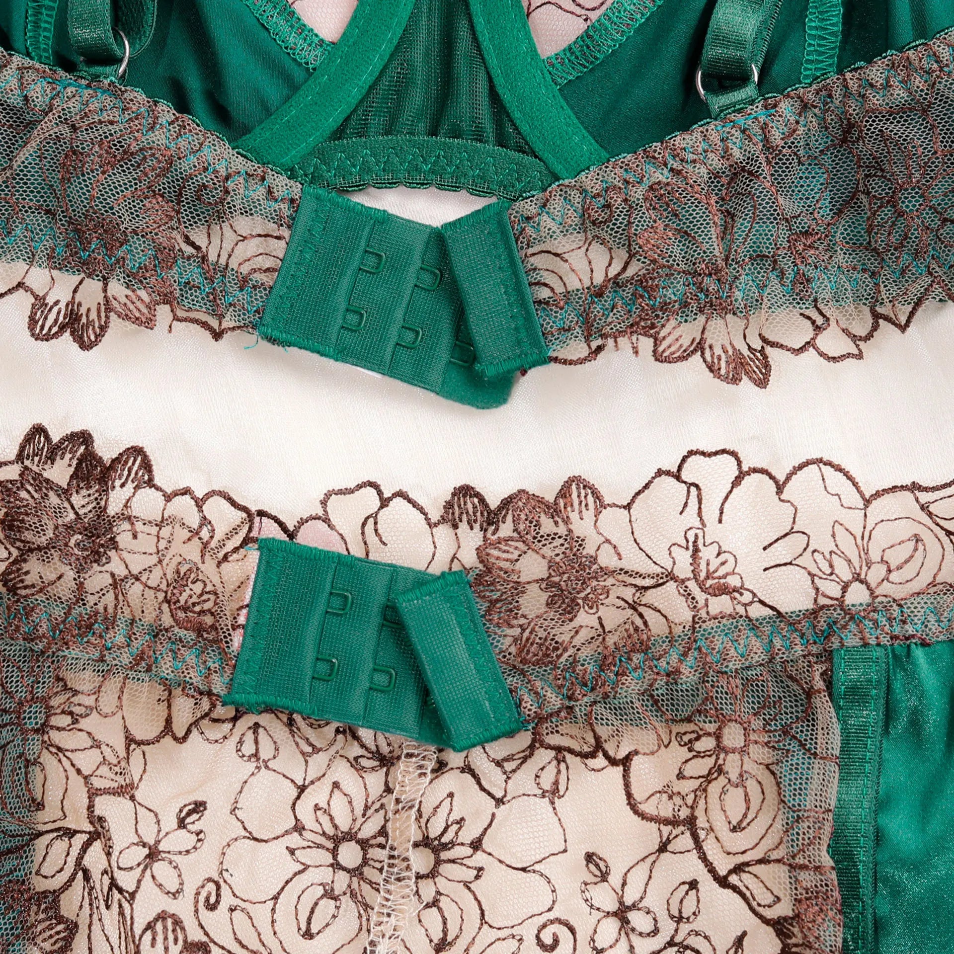 Lingerie Floral Lace Ensemble Underwear Attractive Chest Suspenders Sissy Erotic Lace Lingeries