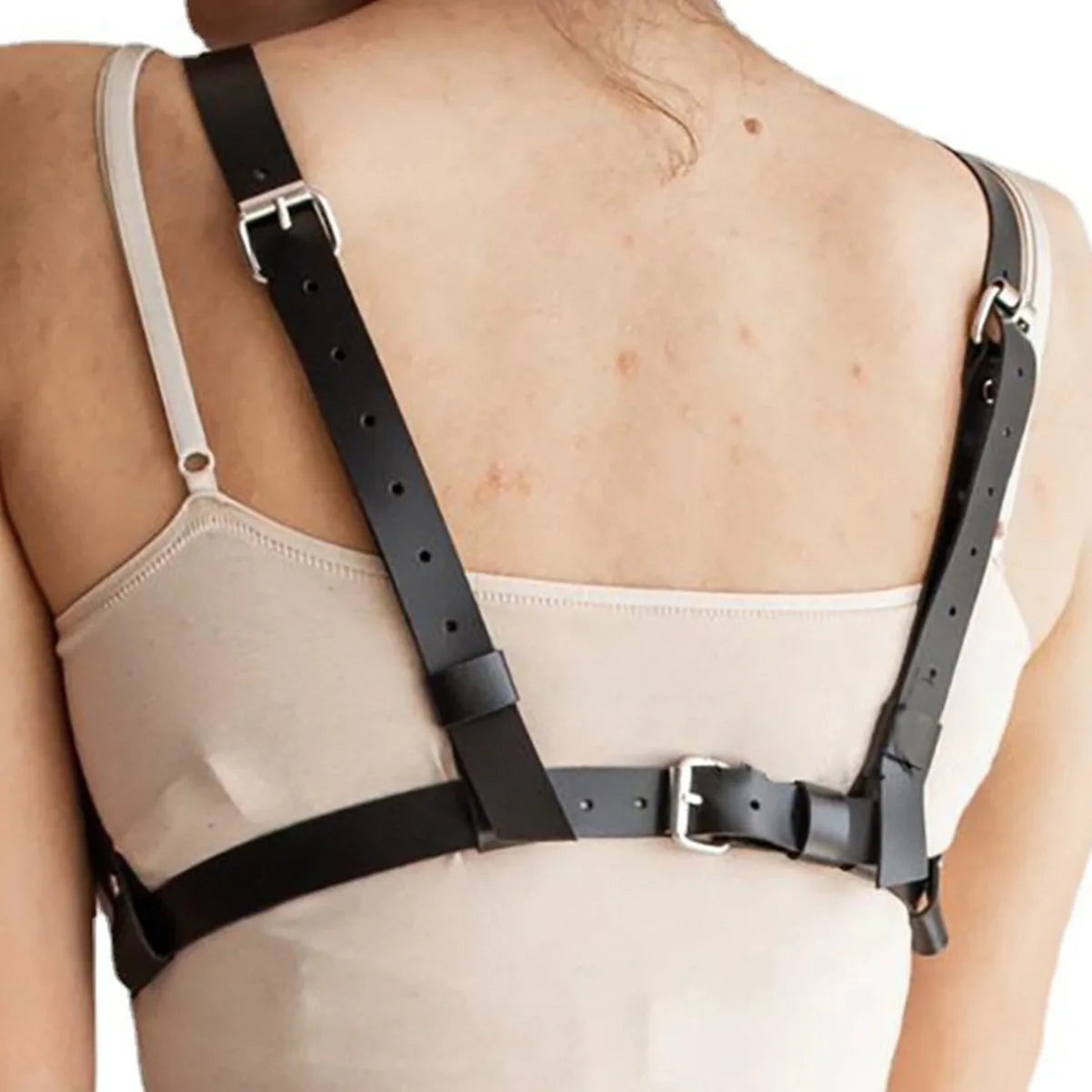 Leather Harness Belt Chest Harness Corset Leather Lingeire Gothic Fetish Punk Festival Rave Outfit Accessories