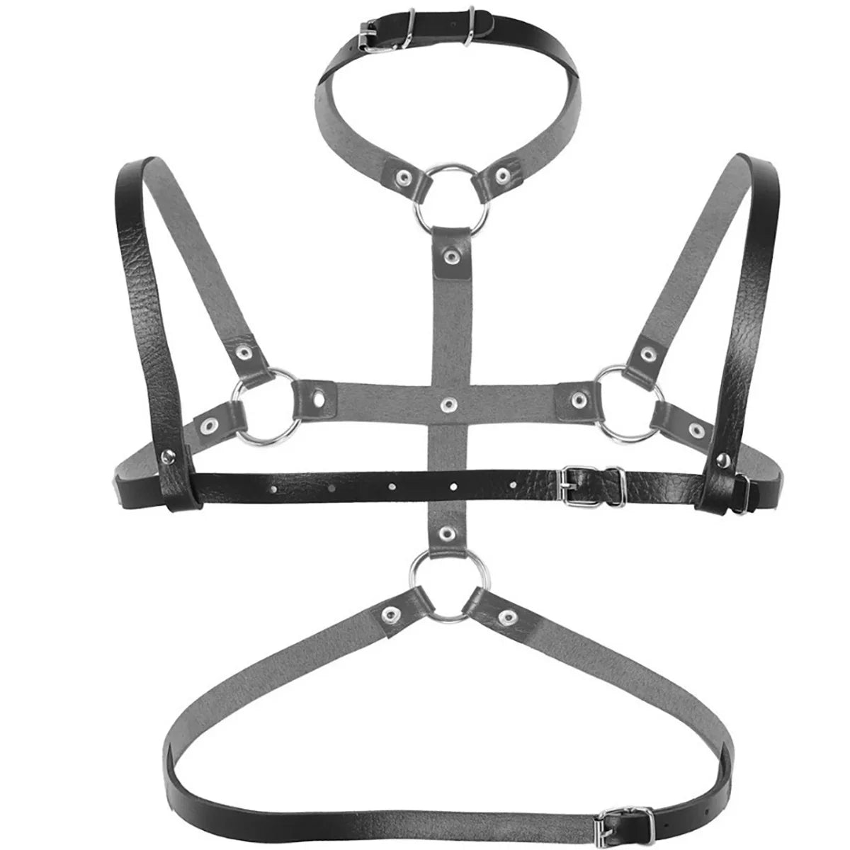 Men Fetish Leather Harness Bondage Body Lingerie Harness Gay Adult Adjustable BDSM Erotic Gallowses Belts Harness