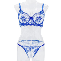Flower Embroidery See Through Mesh