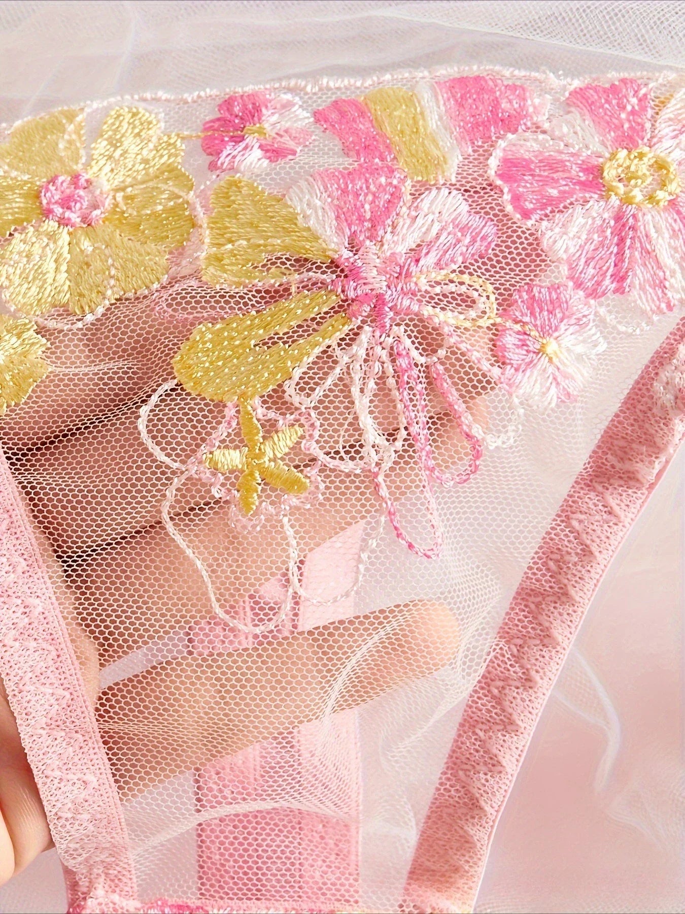 French Lace Floral Embroidery Bra Lingerie Sets Erotic Exotic Suits