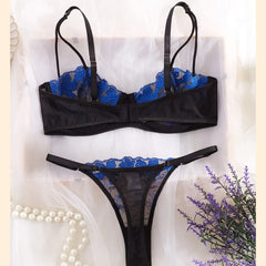 French Style Ink Painting Embroidery Butterfly Lace
