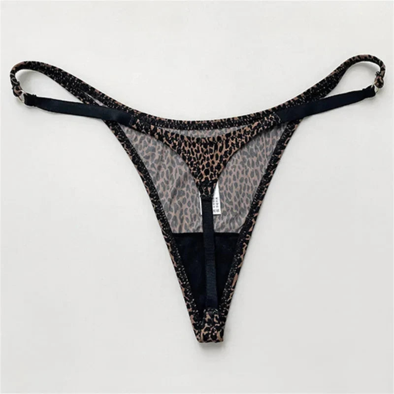 High Slit Seamless Sporty Thong Rose Underwear Fitness Ice Silk Thin Straps G-strings Plus Size