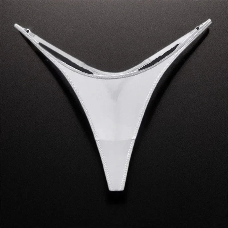 High Slit Seamless Sporty Thong Rose Underwear Fitness Ice Silk Thin Straps G-strings Plus Size