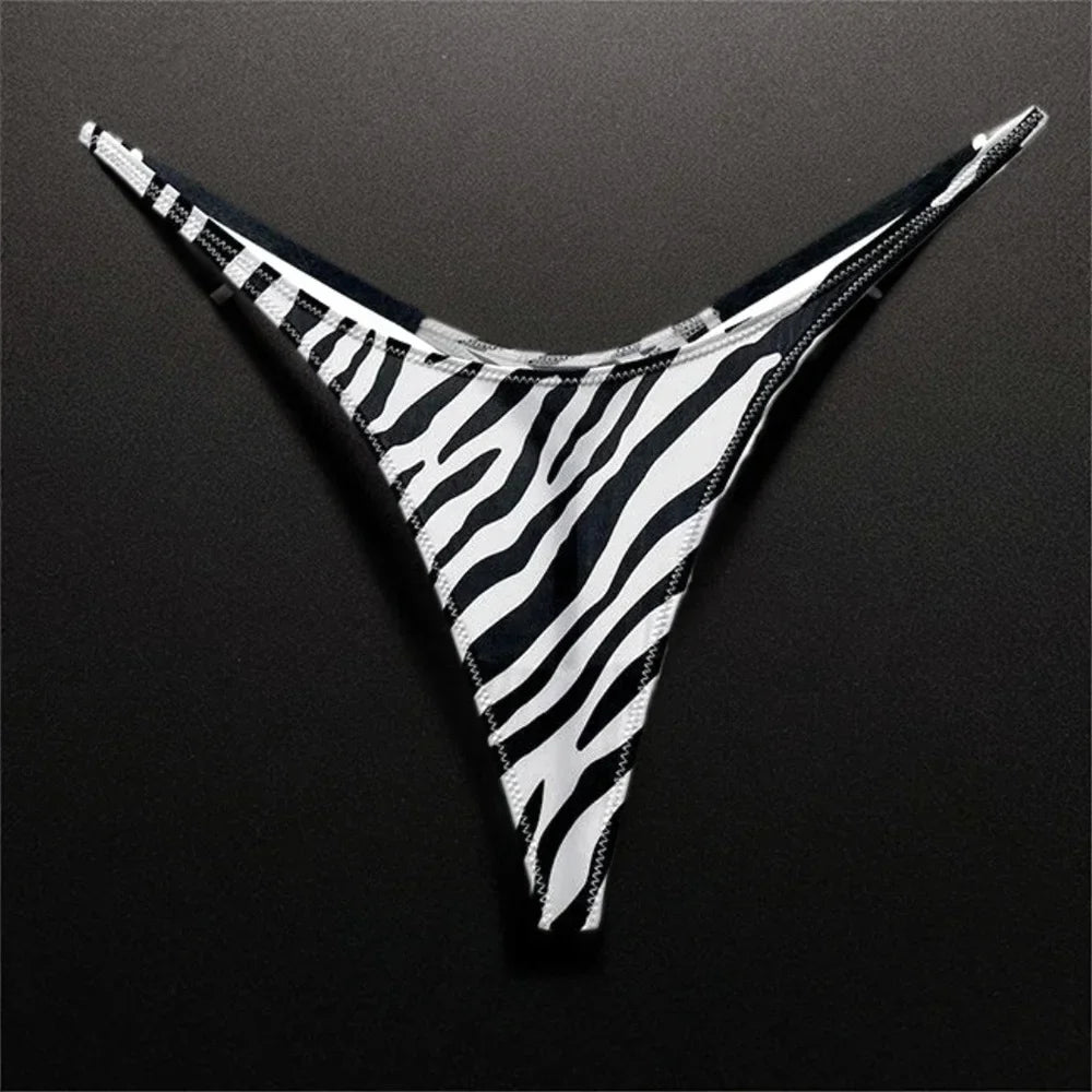 High Slit Seamless Sporty Thong Rose Underwear Fitness Ice Silk Thin Straps G-strings Plus Size