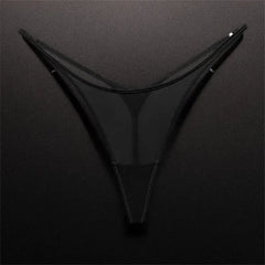 High Slit Seamless Sporty Thong Rose Underwear Fitness Ice Silk Thin Straps G-strings Plus Size