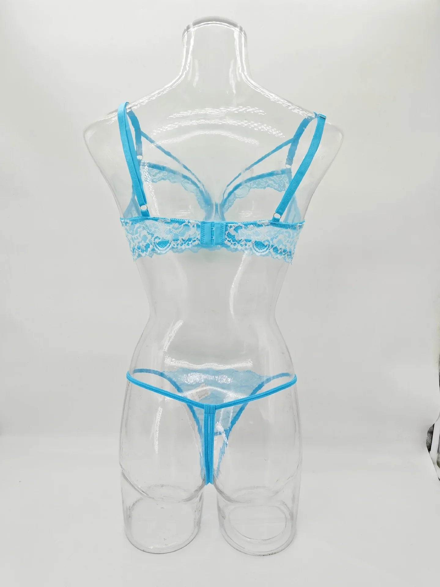 Hollow Out See Through Lace Mesh Bras Erotic Seductive Underwears Clothing Fashions Lingerie Set