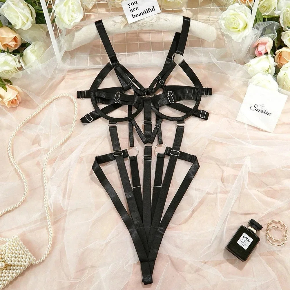 Bandage Lingerie Open Anal Erotic Halter Exposed Exotic Backless Bottom Sissy Sensual Body