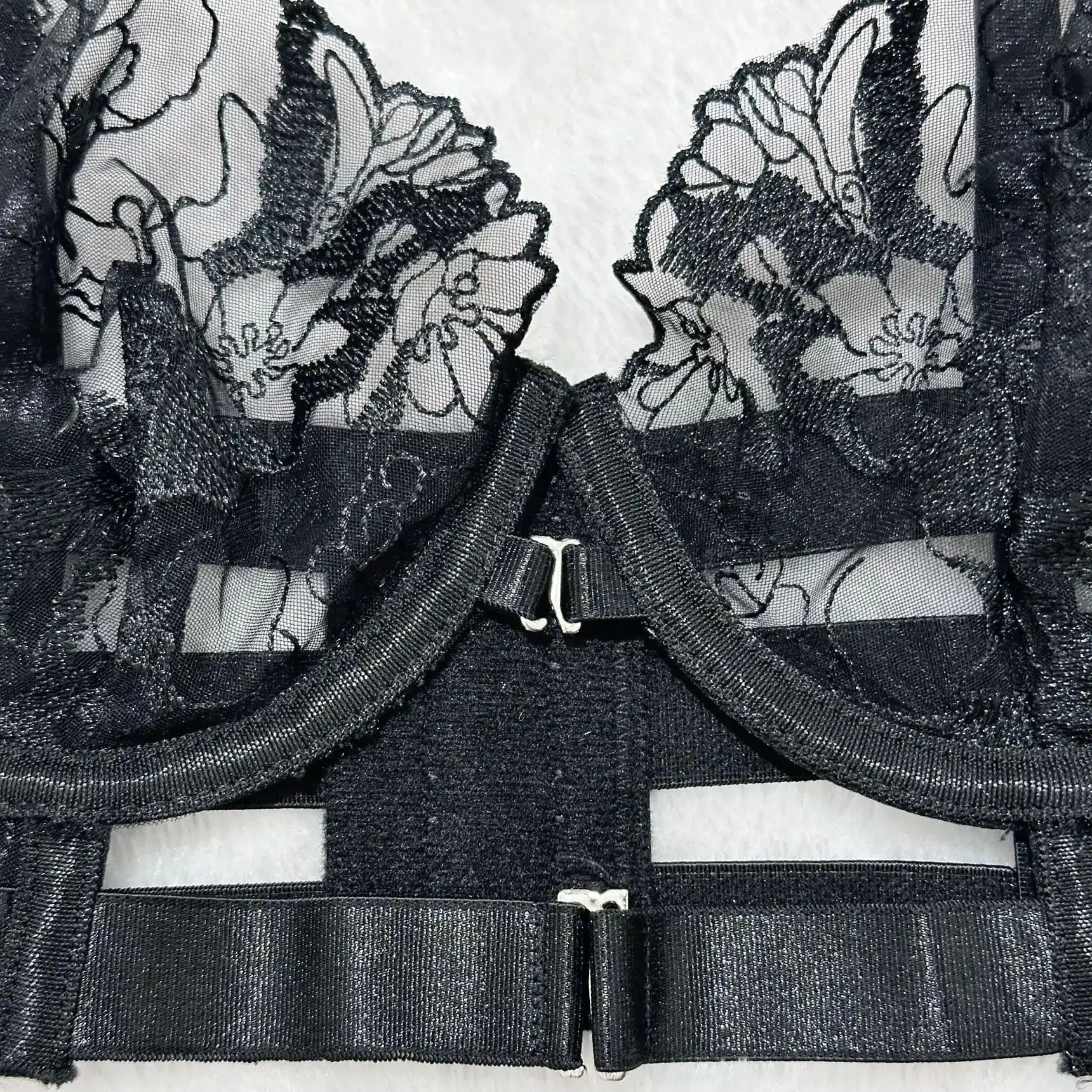 Lingerie Sets Halter Bra Push Up Erotic Transparent Thong