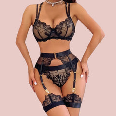 Lace Bras Embroidery Lingerie Sets Bra Panty Sets Exotic Lingerie