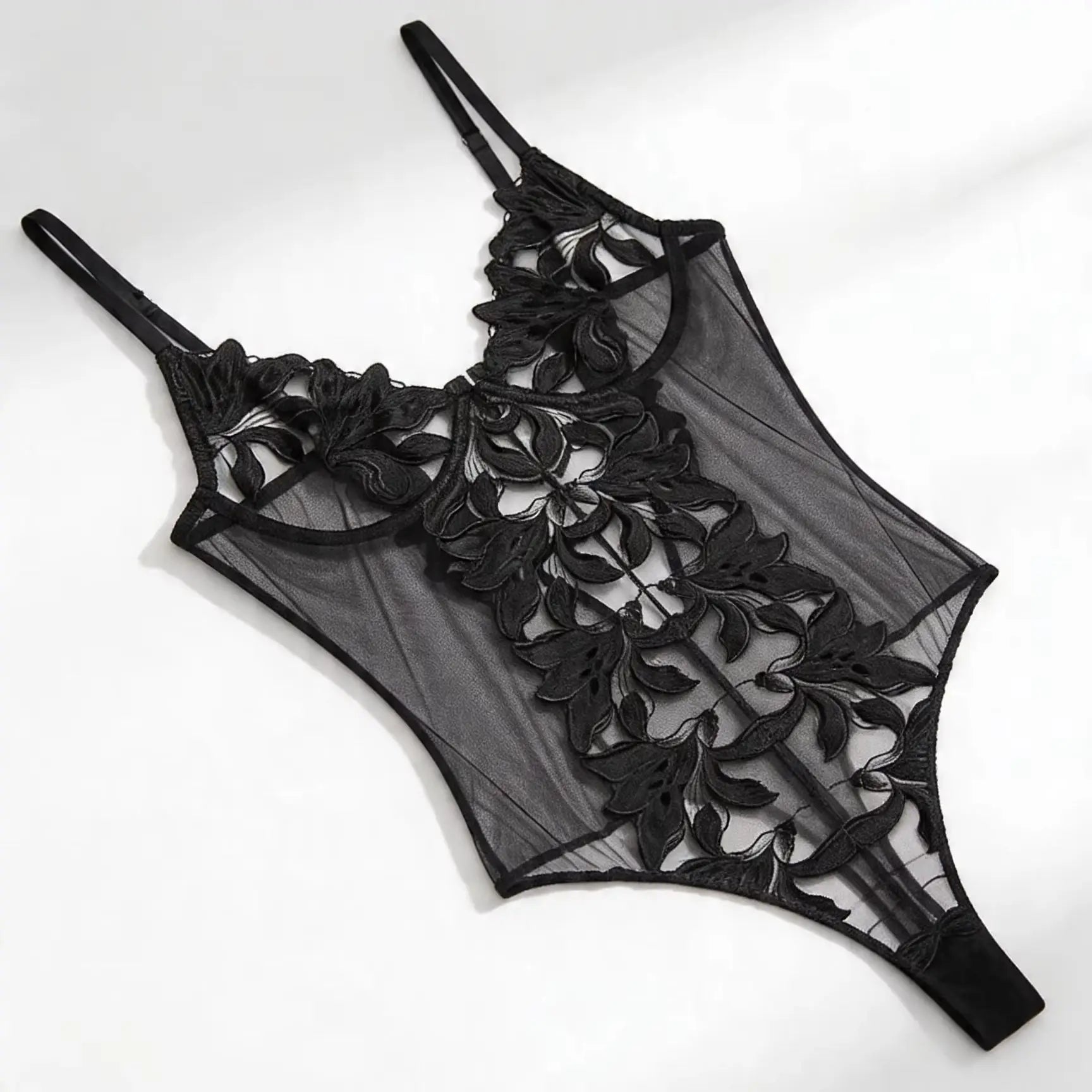 Lace Transparents Thong Lingerie Babydolls Erotic Underwear Exotic Curvy Embroidery